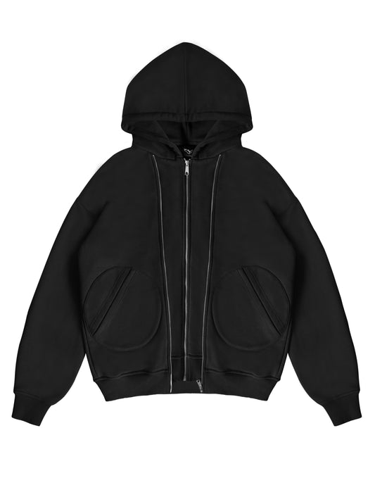 DOUBLE ZIP HOODIE