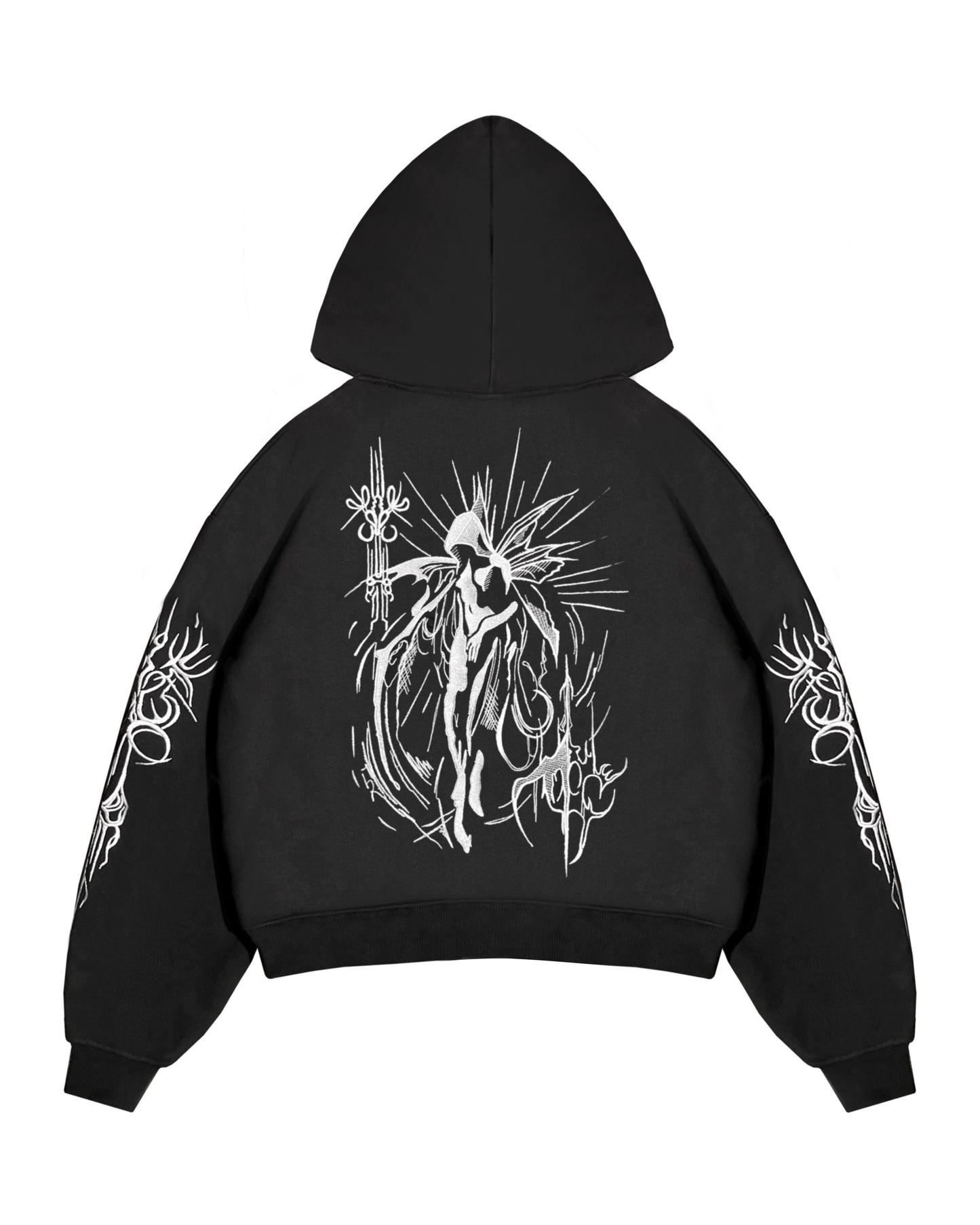 FUSION WHITE NEOTRIBAL HOODIE