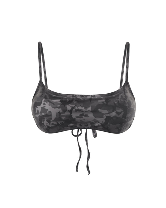 CAMO SCOOP BIKINI TOP